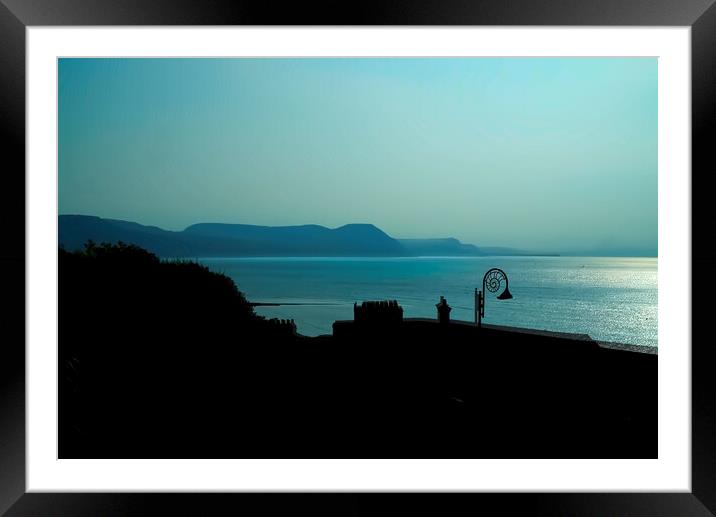 First Light At Lyme Regis Framed Mounted Print by Alison Chambers