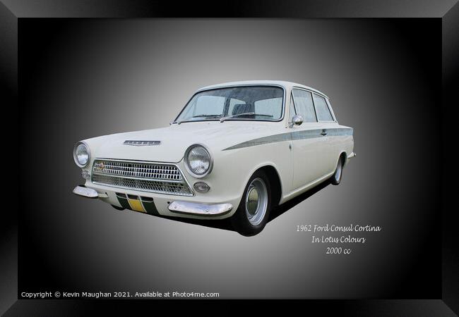 Vintage Beauty: The 1962 Ford Consul Cortina Framed Print by Kevin Maughan