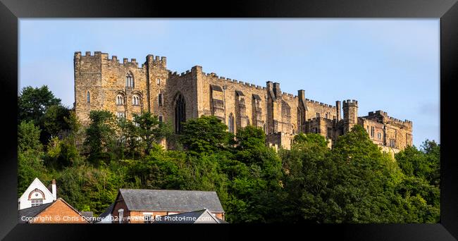Durham Castle in Durham, UK Framed Print by Chris Dorney