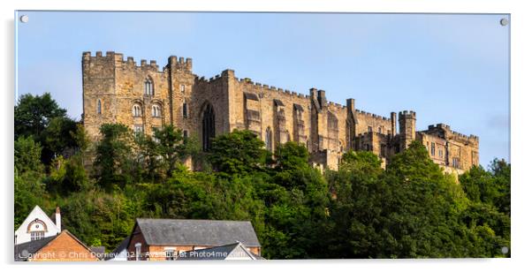Durham Castle in Durham, UK Acrylic by Chris Dorney