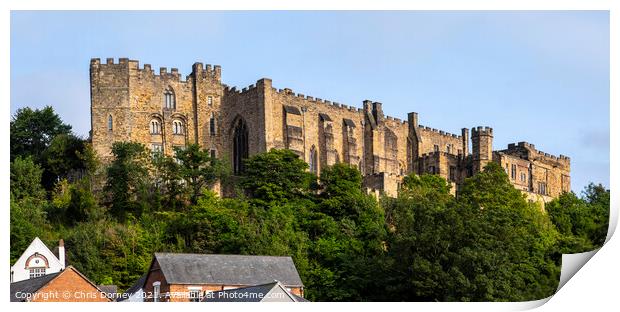 Durham Castle in Durham, UK Print by Chris Dorney