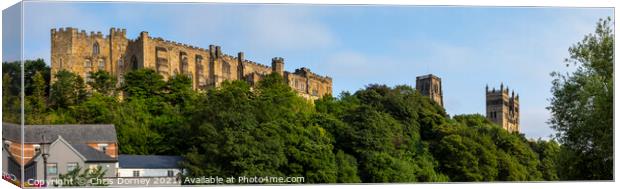 Durham Castle and Durham Cathedral, UK Canvas Print by Chris Dorney