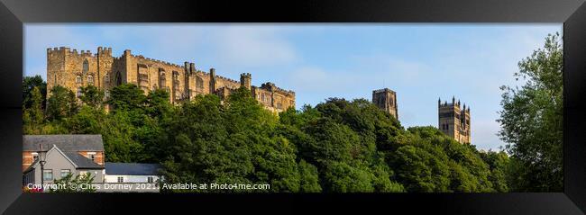 Durham Castle and Durham Cathedral, UK Framed Print by Chris Dorney