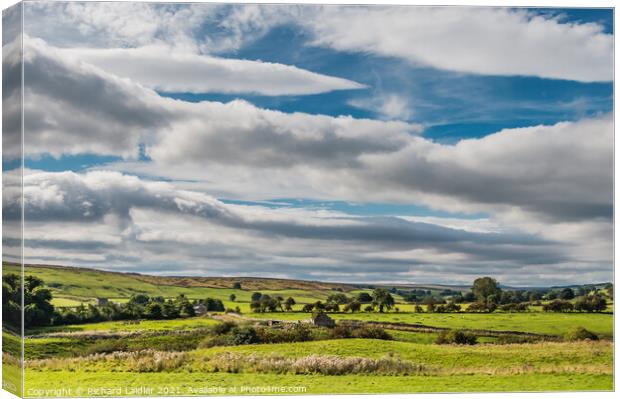 West from Bowes Castle Canvas Print by Richard Laidler