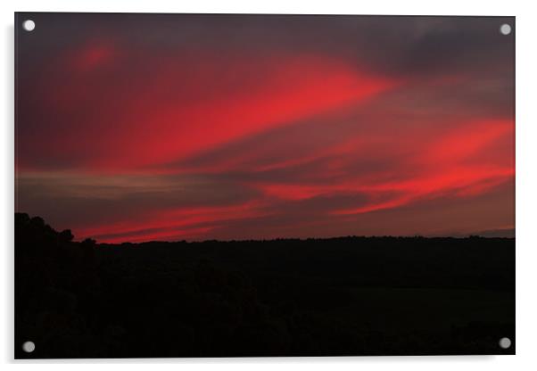 Sunset Reflection Acrylic by Richard Thomas