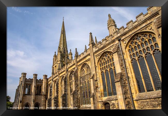 St Marys Church in Saffron Walden, Essex Framed Print by Chris Dorney