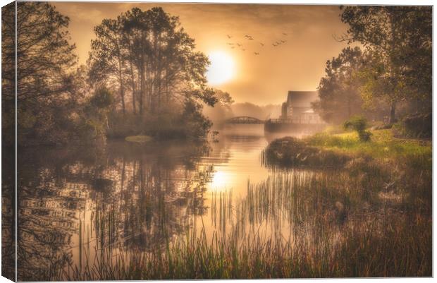 Down By The Riverside Canvas Print by Gareth Burge Photography