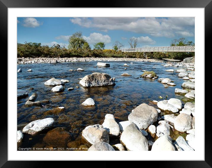 The River Breamish In Ingram Valley Framed Mounted Print by Kevin Maughan