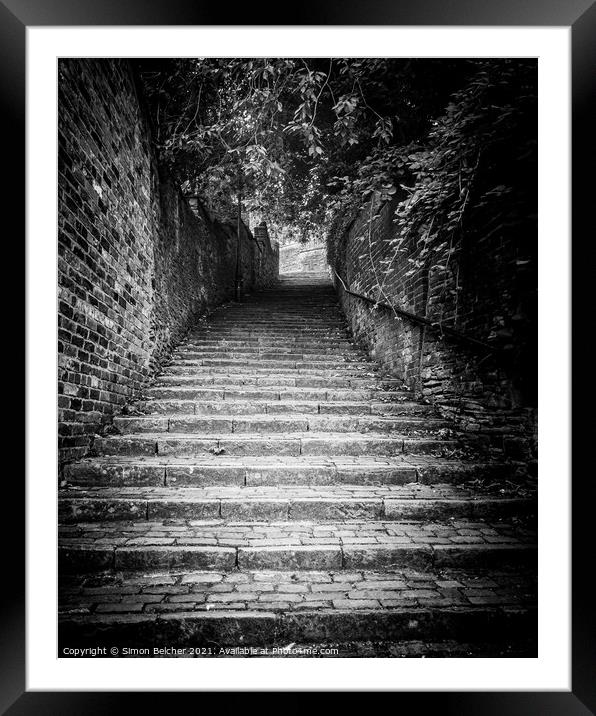 108 Steps Macclesfield Framed Mounted Print by Simon Belcher