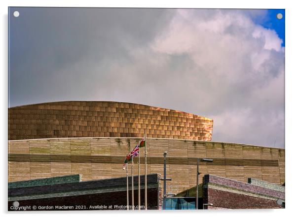 Wales Millennium Centre, Cardiff Bay Acrylic by Gordon Maclaren