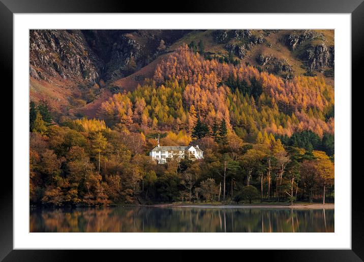Hassness Country House, Buttermere, Lake Distict Framed Mounted Print by Andrew Sharpe