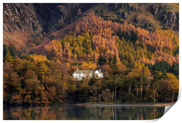 Hassness Country House, Buttermere, Lake Distict Print by Andrew Sharpe