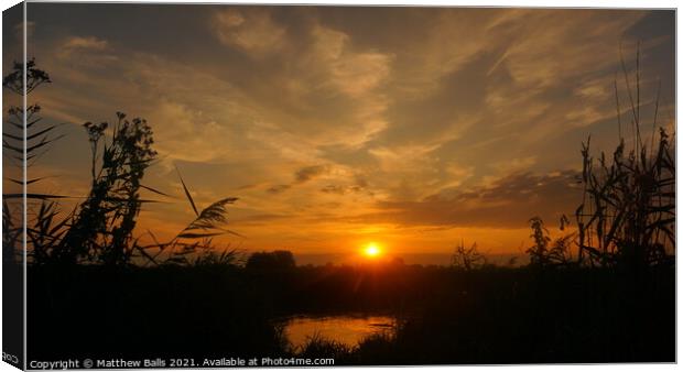 September Sky Canvas Print by Matthew Balls