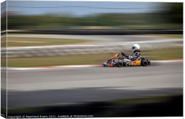 Go Kart racing  Canvas Print by Raymond Evans