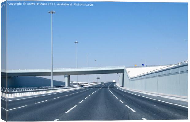 Newly built expressway Highway Canvas Print by Lucas D'Souza