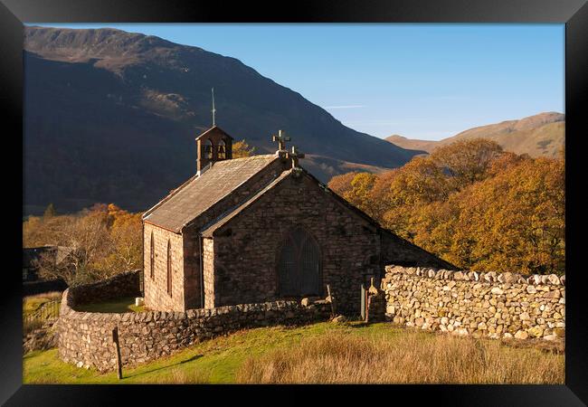 St James Church, Buttermere, Lake District Framed Print by Andrew Sharpe