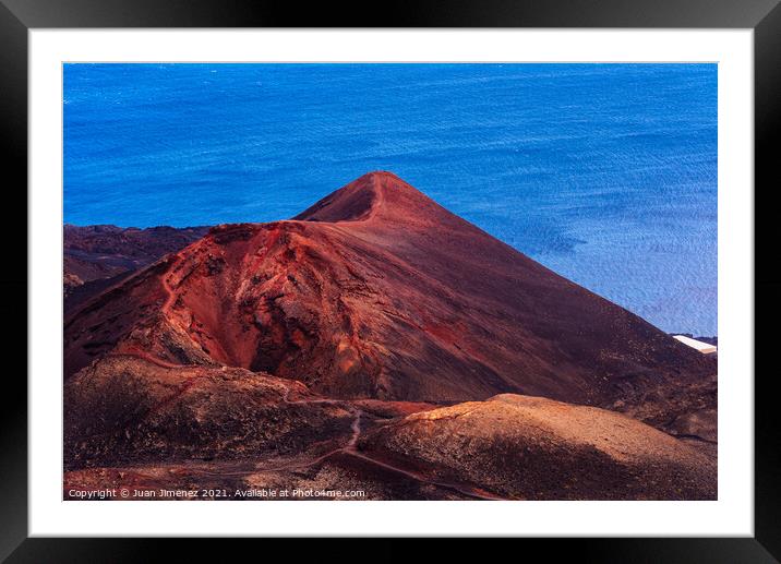 Teneguia Volcano cinder cone in the Island of La Palma Framed Mounted Print by Juan Jimenez