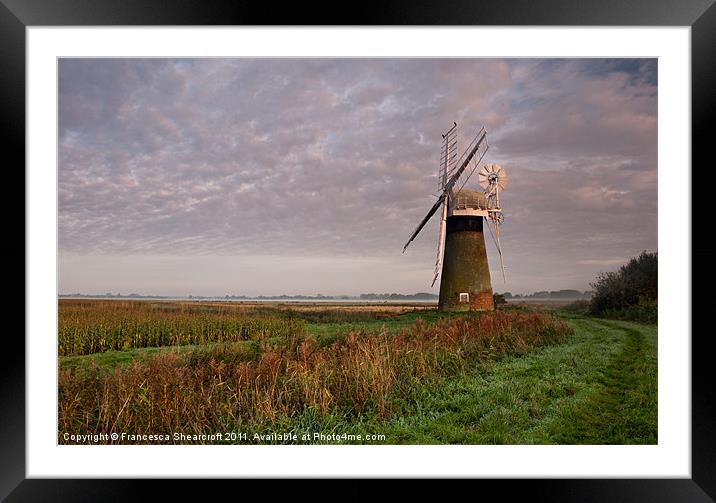 St Benets Mill Framed Mounted Print by Francesca Shearcroft