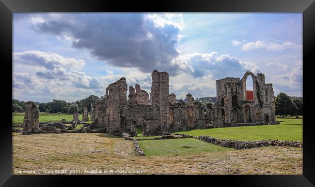 Castle Acre Priory Framed Print by GJS Photography Artist