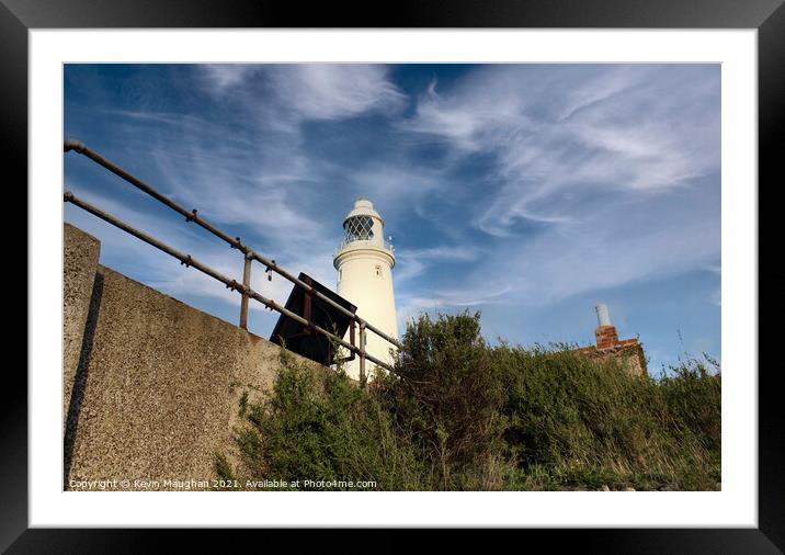 St Marys Lighthouse Whitley Bay On The Island Framed Mounted Print by Kevin Maughan