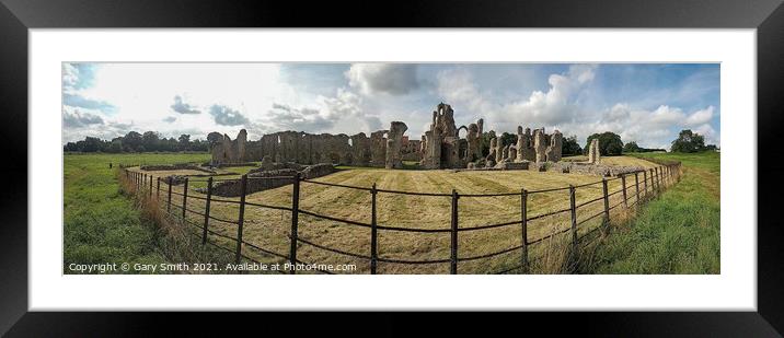 Castle Acre Priory Framed Mounted Print by GJS Photography Artist