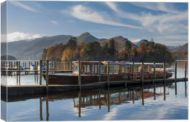 Derwent Water, Cumbria Canvas Print by Andrew Sharpe