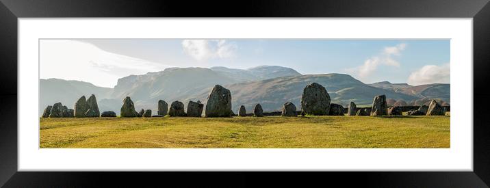 Castlerigg Stone Circle, Cumbria Framed Mounted Print by Andrew Sharpe