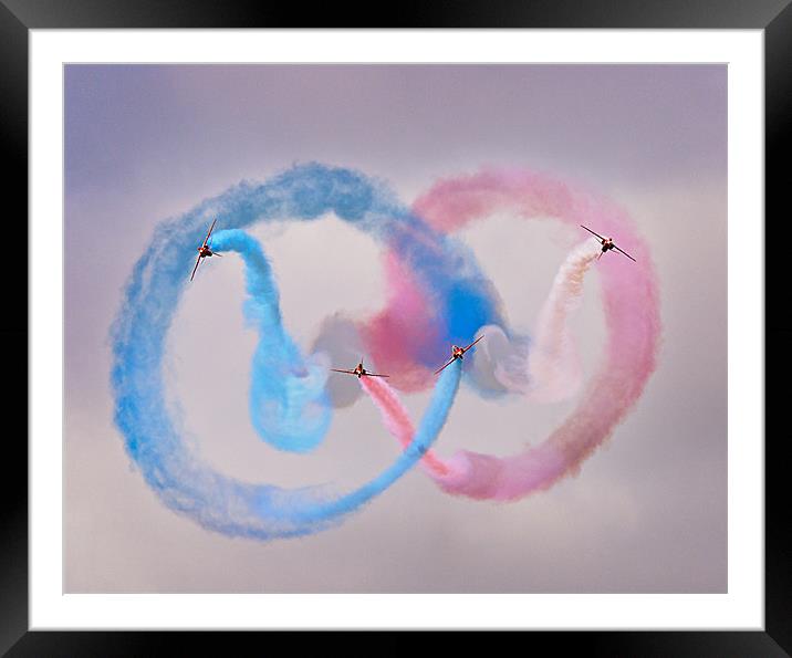 The Red Arrows - Gypo Break Framed Mounted Print by Jeni Harney