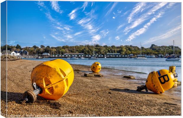 St Helens Old Buoys  Canvas Print by Wight Landscapes