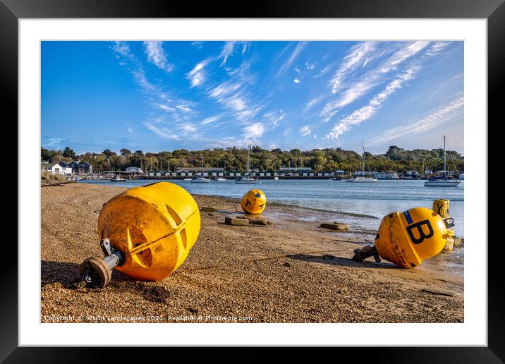 St Helens Old Buoys  Framed Mounted Print by Wight Landscapes