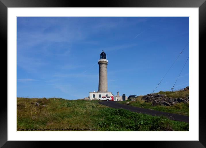 Ardnamurchan Lighthouse Framed Mounted Print by Louis Costello