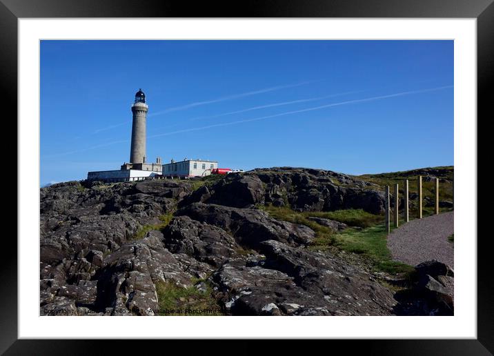 Ardnamurchan Lighthouse Framed Mounted Print by Louis Costello