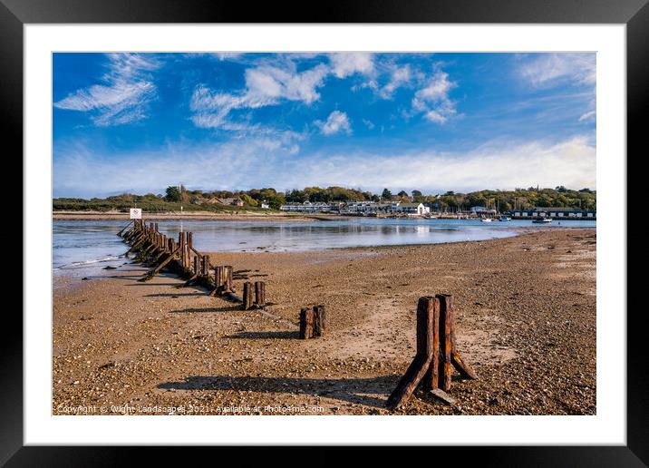 St Helens Beach Isle Of Wight Framed Mounted Print by Wight Landscapes