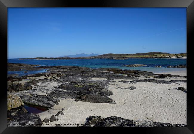 Bay Macneil Ardnamurchan Framed Print by Louis Costello