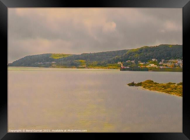 Majestic Newlyn Lighthouse Framed Print by Beryl Curran