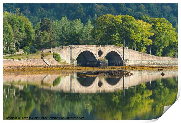 Inveraray Bridge, Scotland Print by Keith Douglas