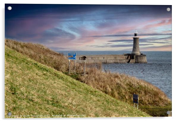 Tynemouth Pier And Lighthouse Acrylic by Kevin Maughan