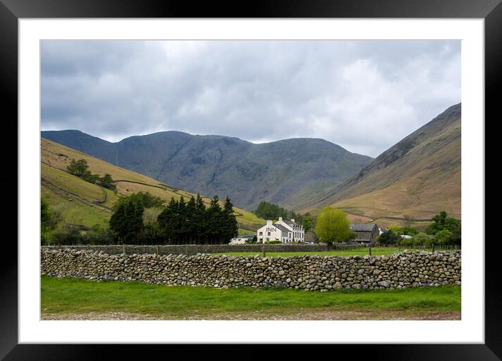 Wasdale head Inn Framed Mounted Print by Tracey Turner