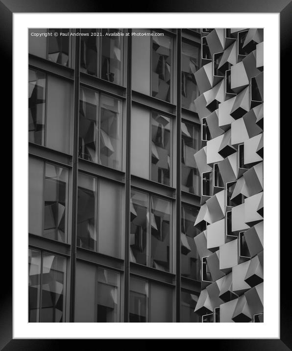 Cheese Grater Reflections Framed Mounted Print by Paul Andrews