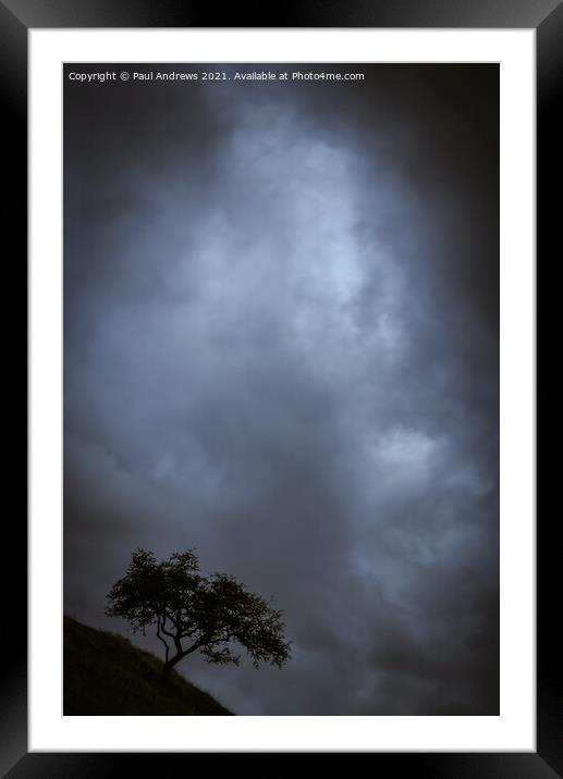  Moody Blue Framed Mounted Print by Paul Andrews