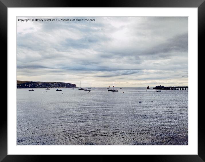 Swanage Bay Framed Mounted Print by Hayley Jewell