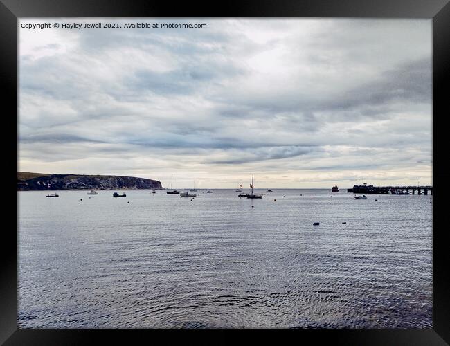 Swanage Bay Framed Print by Hayley Jewell