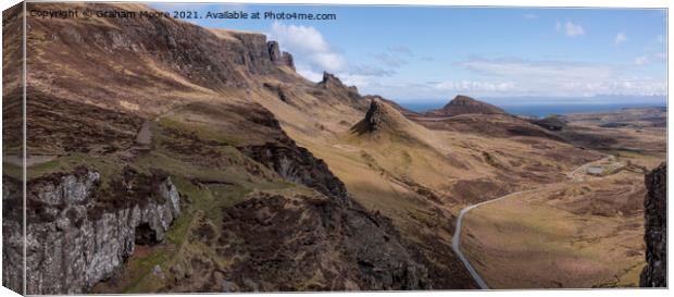 The Quiraing Skye panorama Canvas Print by Graham Moore