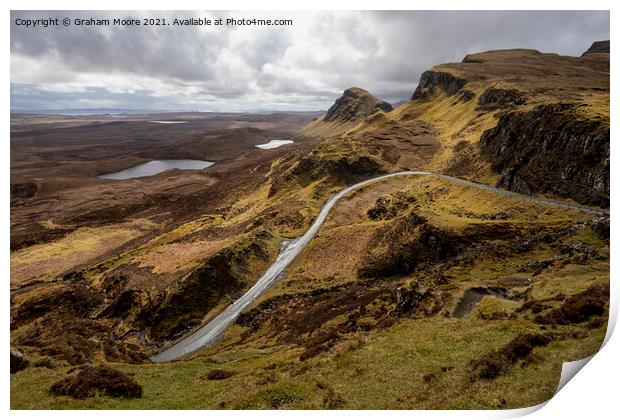 The Quiraing looking south Print by Graham Moore