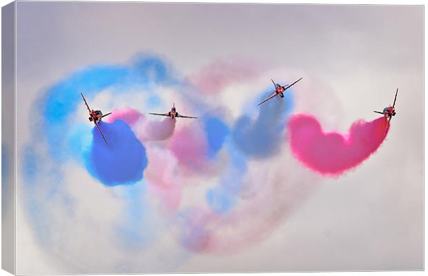 The Red Arrows Canvas Print by Jeni Harney