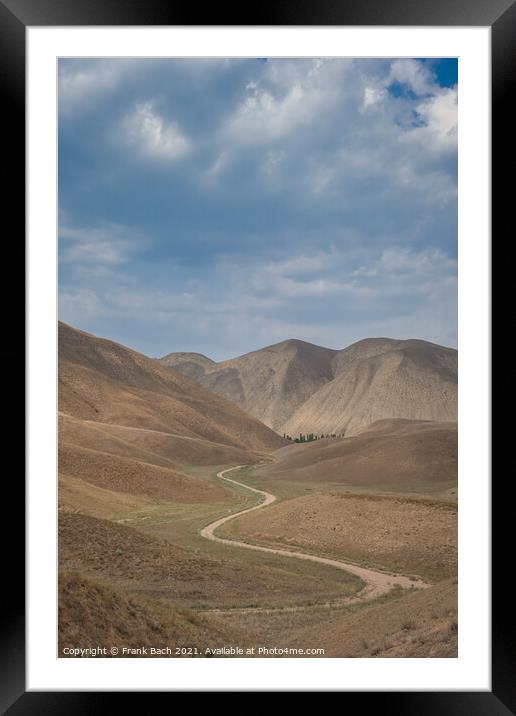 Long road leads to the mountains Framed Mounted Print by Frank Bach