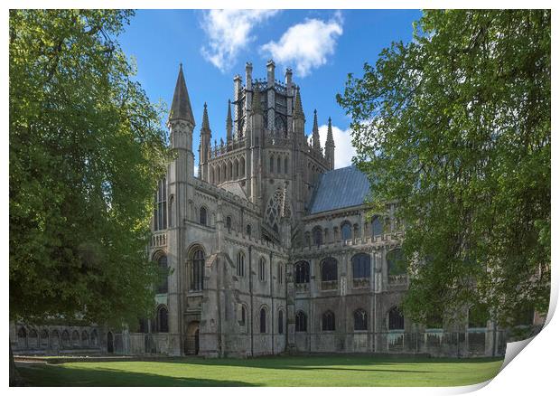 Ely Cathedral Print by Andrew Sharpe