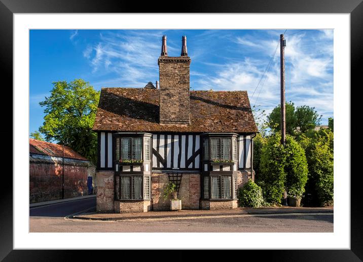 St Mary's Cottage, Ely, Cambridgeshire Framed Mounted Print by Andrew Sharpe