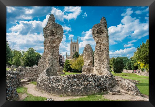 Bury St Edmunds Abbey, Suffolk Framed Print by Andrew Sharpe