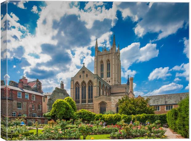 Bury St Edmunds Cathedral, Suffolk Canvas Print by Andrew Sharpe